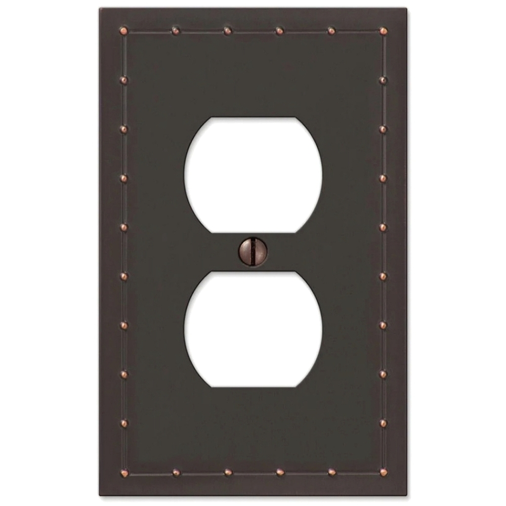 2 Pk Amerelle - Item# 50DDBRosa Aged Bronze Cast - 1 Duplex Wallplate